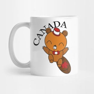 Happy Canadian Beaver Mug